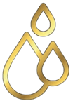 Icon representing removal of sediment, chlorine and heavy metals through filtration